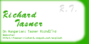 richard tasner business card